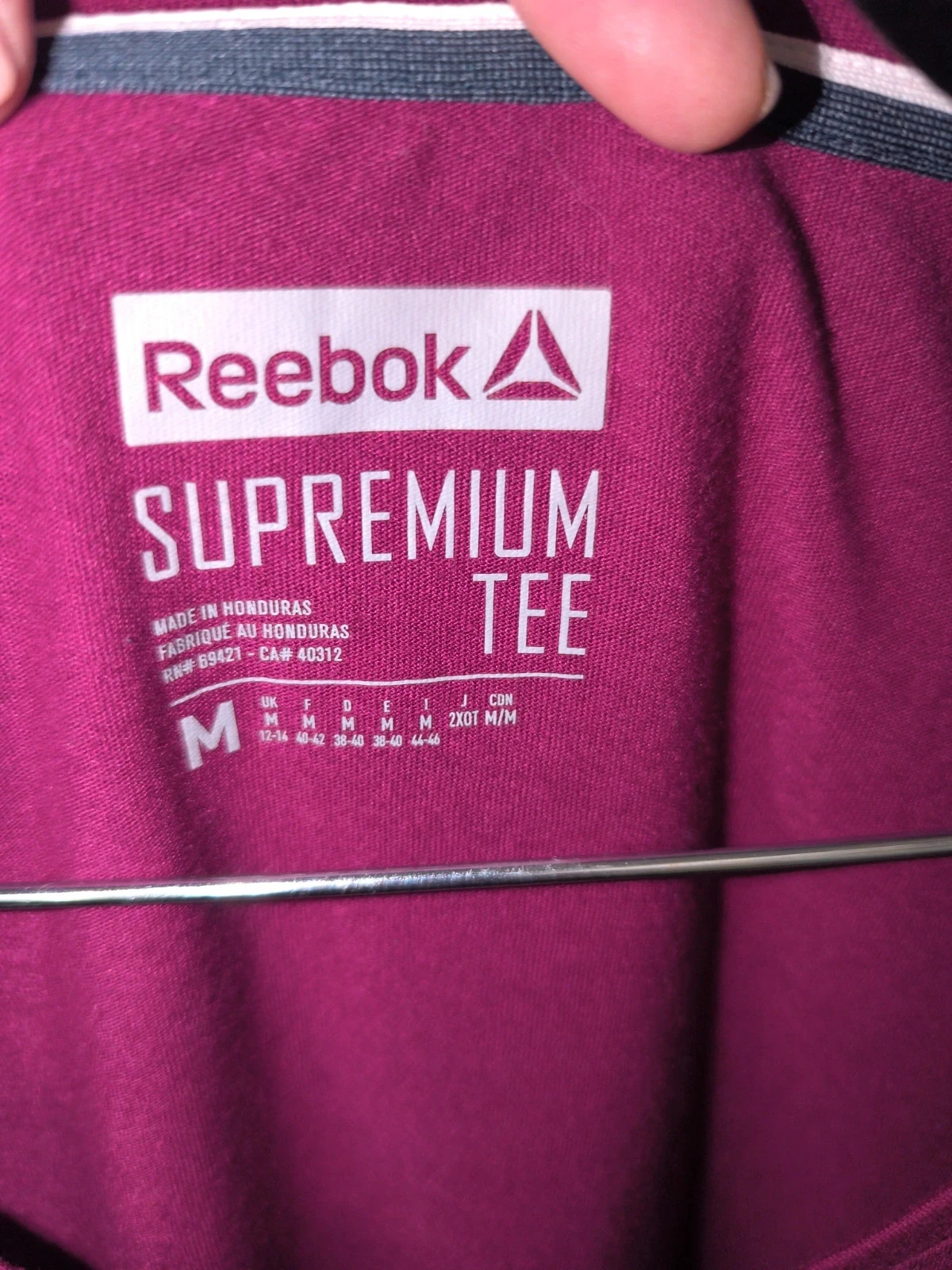 Reebok Speedwick Women's Purple/Plum Logo T-shirt - Size M – photo 3